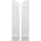 Ekena Millwork Americraft 3-Board (2 Batten) Wood Joined Board-n-Batten Shutters w/Ellipt Top, ARW101BE311X77WHH, PR ARW101BE311X77WHH - alternate 1